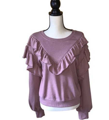 Vanilla Star Rüschen Sweatshirt Junior’s Gr. XL Mauve. - Bild 5 von 6