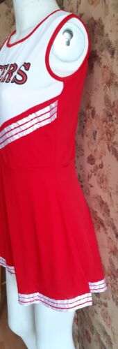 CHEERLEADER FANCY DRESS OUTFIT UNIFORM HIGH SCHOOL CHEER COSTUME Size L - Picture 2 of 6