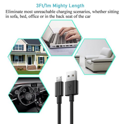 Ailun Micro USB Cable 3ft 3Pack High Speed 2.0 USB A Male to Micro USB Sync C... - Picture 6 of 6