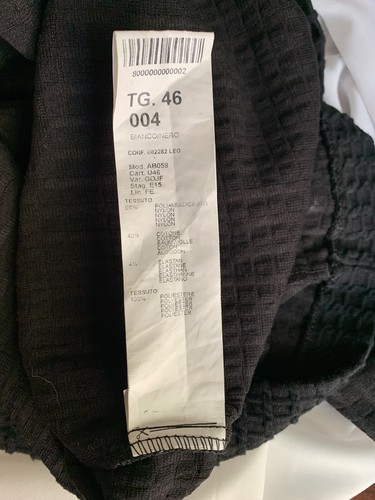 Sandro Ferrone Black & White Womens Dress Medium Size 46 VGC Made in Italy - Picture 12 of 12