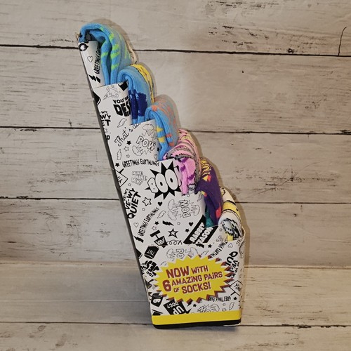 Looney Tunes Socks Mens 8-12 Novelty Pink Blue Casual Crew 6 Pairs Tweety Bugs - Picture 7 of 12