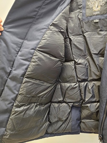 Nobis Men's Kato Down Peacoat Navy Large Jacket Parka Return L Preowned cg - Picture 6 of 18