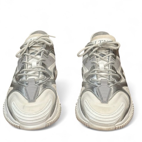 VALENTINO VLTN Men’s ‘22 WADE RUNNER White Silver Low Top Sneakers sz 9 /42 - Picture 9 of 12
