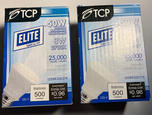 2 PIECES ￼TCP LED (9) BULBS ELITE 50 watt 2700K - Picture 1 of 5