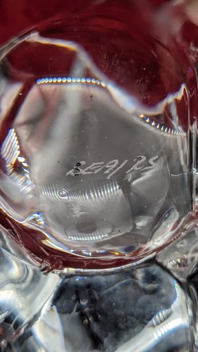 Vtg Textured Art Glass Vase SEA Glasbruk Rune Strand Pauline Cloud Shaped 1960s - Picture 7 of 10