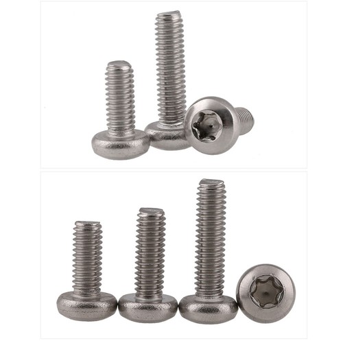 M2.5 M3 M4 Torx Screws Pan Head Screws Hexalobular Socket Bolts 304 A2 Stainless - Picture 4 of 6