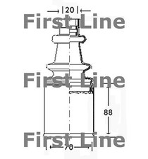 CV JOINT BOOT KIT FOR CITROENC15 FCB2547