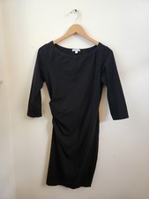 Standard James Perse Women's 3/4 Sleeve Midi Dress Black Large/Extra Large