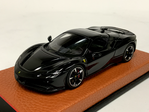 1/43 BBR Ferrari SF90 Spider Tapa Cerrada Negro Tostado Cuero Base BBRC249E. 36 piezas - Imagen 1 de 7