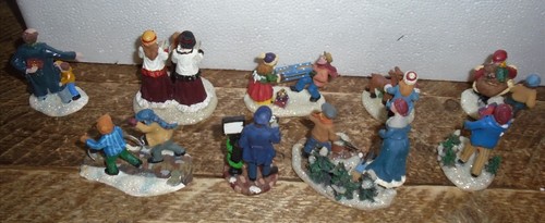 HOLIDAY TIME 2004 VILLAGE COLLECTIBLES 11 PIECE LIGHTED HOUSE SET - Picture 8 of 11