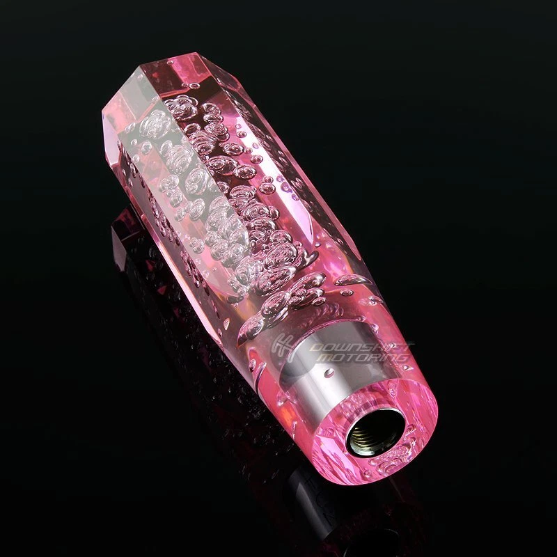 JDM VIP Diamante Cristal Manual Burbuja Cambio Perilla 150mm ROSA Para BMW AUDI Foto 4 de 4