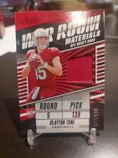 2023 Absolute Football Clayton Tune War Room Materials 72/199 SSP RC AZ Cards 