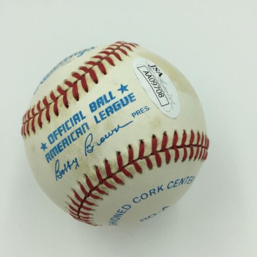 Vintage Cal Ripken Jr. 1982 Rookie Of The Year Signed Inscribed Baseball JSA COA - Picture 3 of 4