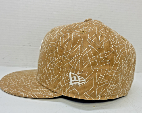 Cappello NY Yankees Baseball NewEra 59Fifty MLB berretto aderente logo TAN all over taglia 7 1/4 - Foto 9 di 20