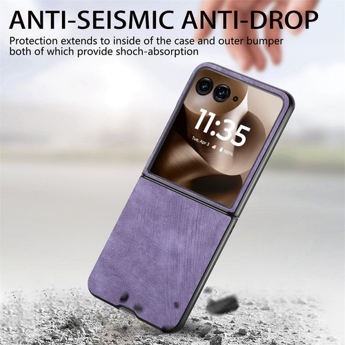 Für Motorola Razr Ultra 2025/Razr+ 2024/2023 Stoßfeste PU Leder Ständer Hülle - Bild 17 von 43