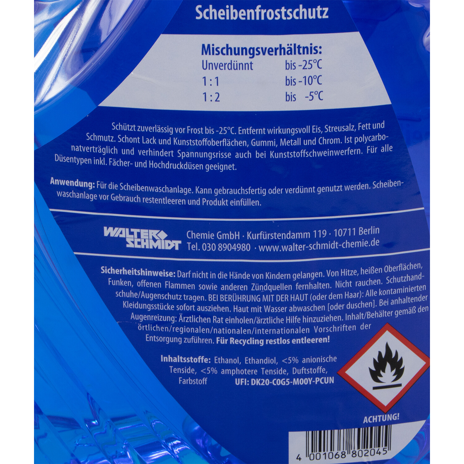 RobbyRob Scheibenfrostschutz für Wischanlagen -60° C