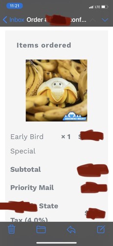 ABOMINABLE TOYS ~ Early Bird Special Chomp Figure LE 450 ~ CONFIRMED & FREE BOX - Picture 2 of 4