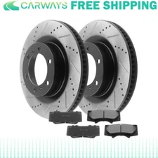 Front Disc Brake Rotors Ceramic Brake Pads for Lexus GX460 Toyota 4Runner