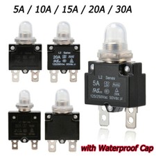 5/10/15/20/30 A Manual Reset Thermal Circuit Breaker Overload Push Button Switch