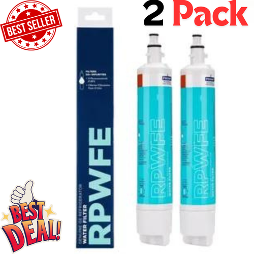 GE RPWFE Refrigerator Water Filter with Chip New 2 pack [ No chip