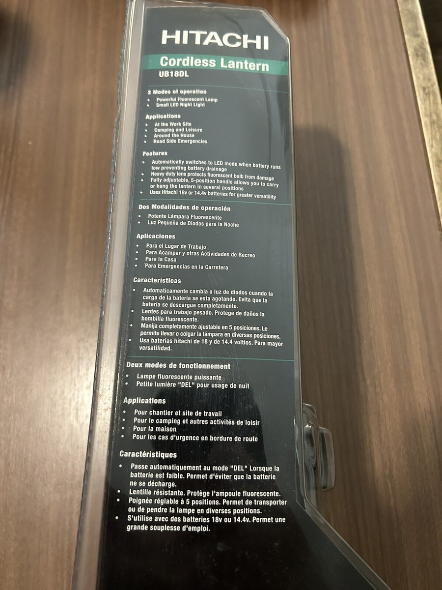 Hitachi UB18DL Cordless Lantern | eBay
