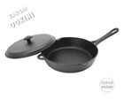 Iwachu Iwachu 24112 Frying Pan with Lid  Black Baking  Inner Diameter 9.