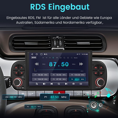 Für FIAT PANDA 312 2012-2024 Carplay Autoradio GPS NAVI BT DAB+ Android13 2+64GB - Bild 12 von 16