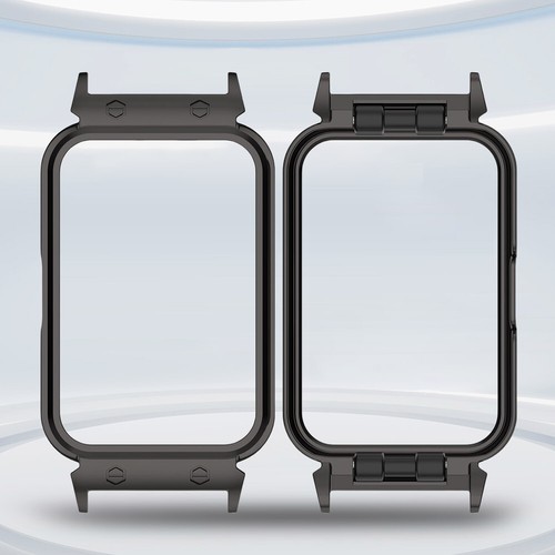 18mm Metal Watch Frame Bumper Housing Fit For Samsung Galaxy Fit3 (Black) - Zdjęcie 8 z 10