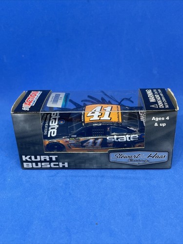 AUTOGRAPHED #41 KURT BUSCH LIONEL ACTION RACING COLLECTABLES 1:64 GOLD SERIES - Picture 3 of 5