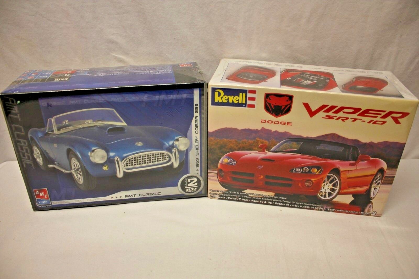 1963 Shelby Cobra 289 AMT ERTL and Dodge Viper SRT10 ACR Revell 1 25 MODEL KITS 1963 Shelby Cobra 289 AMT ERTL and Dodge Viper SRT10 ACR Revell 1 25 MODEL KITS