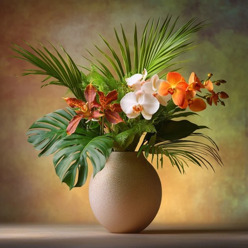 Flower Vase - 50+ Digital Background Backdrop Scrapbooking Craft Powerpoint - Picture 5 of 5