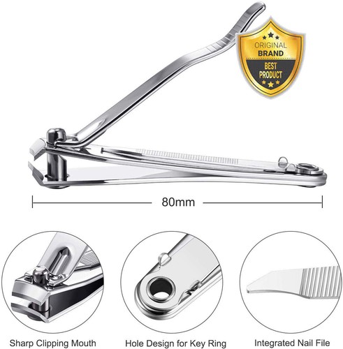 Robuste Edelstahl Zehennagelknipser Schneider für Trimmer Zange Finger - Bild 7 von 12