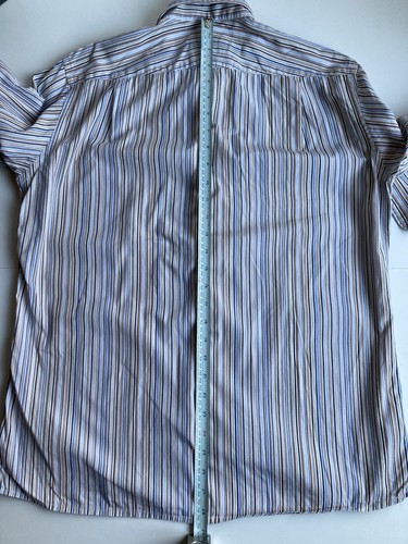 Hackett Men’s Multi Stripe Double Cuff Shirt - Size Large - 15.5” Inch Collar - Picture 11 of 15