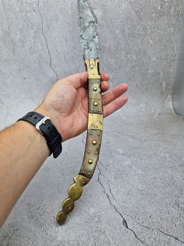 Antique Spanish pocket knife, navaja, vadolera, currogimenes, rare, Zaragoza XIX - Picture 5 of 20