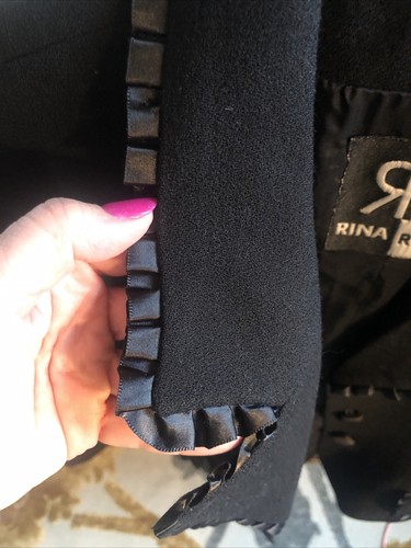 Rena Rossi Conjunto Traje Blazer y Falda Borde Satinado Talla Pequeña - Imagen 7 de 7