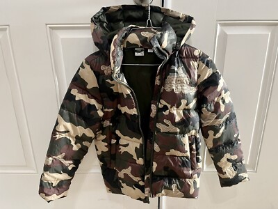 PUMA SE RN 62200 Boys Size Medium Camouflage Winter Jacket w