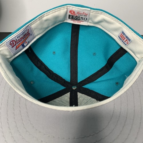 De Colección Años 90 Nueva Era 59FIFTY Florida Marlins Sombrero Ajustado Gorra Diamante Talla 7 1/8 Nuevo con Etiquetas - Imagen 5 de 7