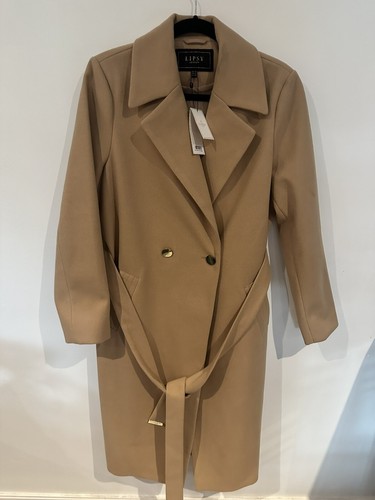 Lipsy Wool Blend Trench Coat ( Brand New) Size 14 - Picture 3 of 6