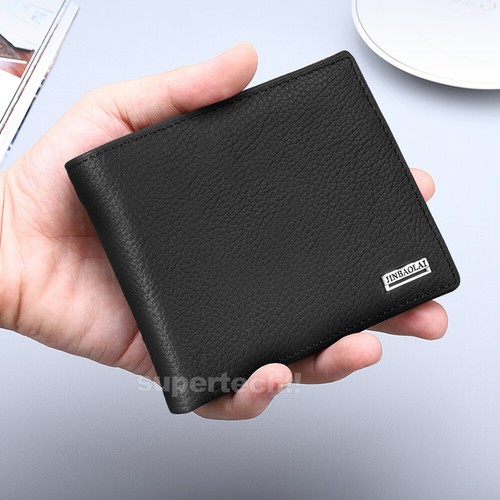 Genuine Mens Leather Wallet Cowhide Coin Purse Wallet Multiple Card Slots New AU - Picture 7 of 11