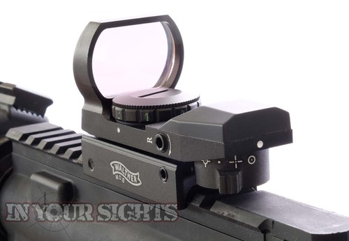 Walther Holographic red+green dot sight / Airsoft reflex sight / Fits 20mm rails