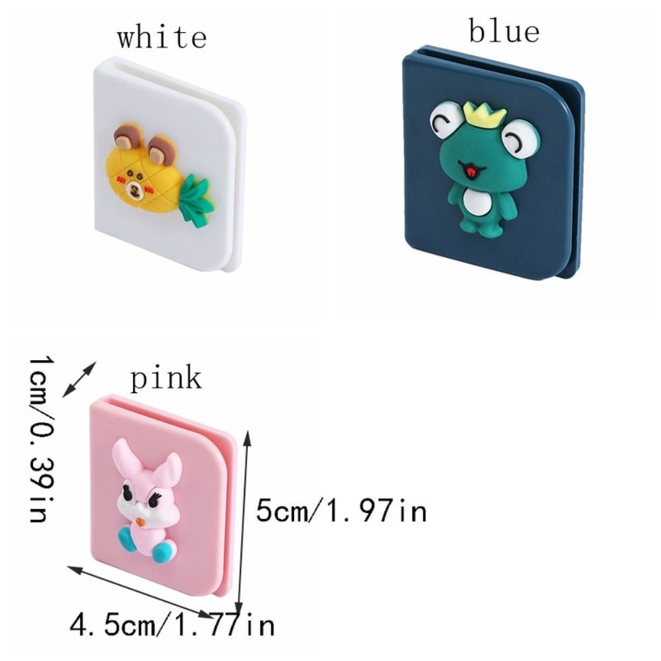 2pcs Cartoon Shower Curtain Clips Multifunctional Curtain Rings Clip