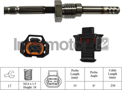 Fits Captiva Antara 2.0 CDTi 2.0 D Exhaust Gas Temperature Sensor Stallex #5 - Picture 2 of 2