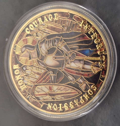 Tempelritter Schutzengel Gedenkmünze Medaille - Bild 5 von 5