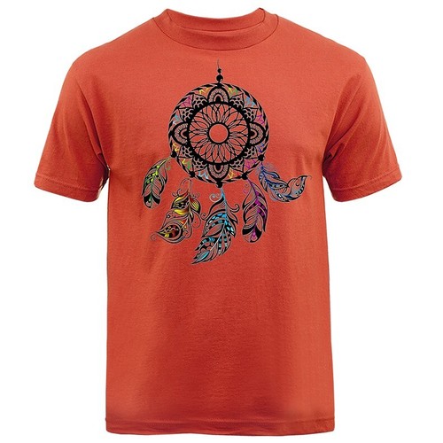 Hermosa Camiseta Negra Atrapasueños Indio Nativo Americano Boho Pluma - Imagen 14 de 17