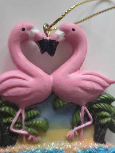 Duo Of Beach Christmas Ornaments Flamingos Sandy Toes Salty Beaches & Brach... - Picture 6 of 24