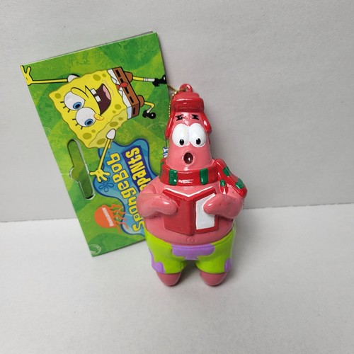 SPONGEBOB SQUAREPANTS Holiday Porcelain Christmas Ornament Patrick Star 2000's