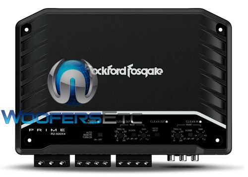 ROCKFORD FOSGATE R2-500X4 4CHANNEL 500W RMS CAR AMP SPEAKER COMPONENTS AMPLIFIER - Picture 3 of 7