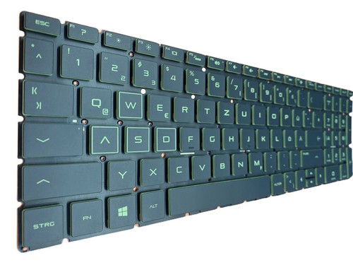DE-Tastatur Keyboard Grün Beleuchtung für HP 17-C - Bild 1 von 4