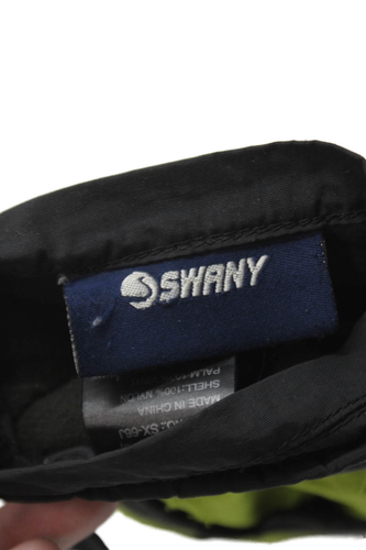 Swany Childrens Boys Insulated Ski Mittens Black Lime Green Size 7-8 - Picture 5 of 6