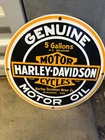 VINTAGE HARLEY DAVIDSON MOTORCYCLES PORCELAIN DEALERSHIP SIGN GAS OIL QUALITY